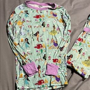 Little Sleepies Mint & Purple Disney Princess Long Sleeve Pajama Top